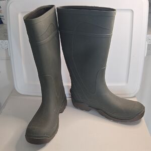 Green Tall Rubber Boots